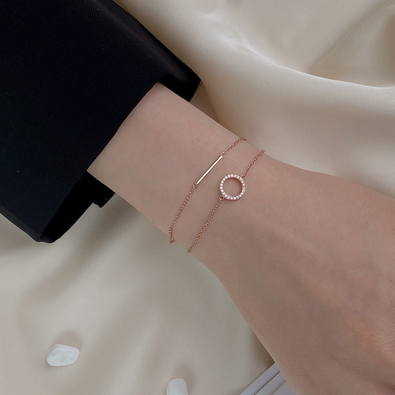 Pulseira Casual em Ouro Rosé – Elegância Discreta e Moderna